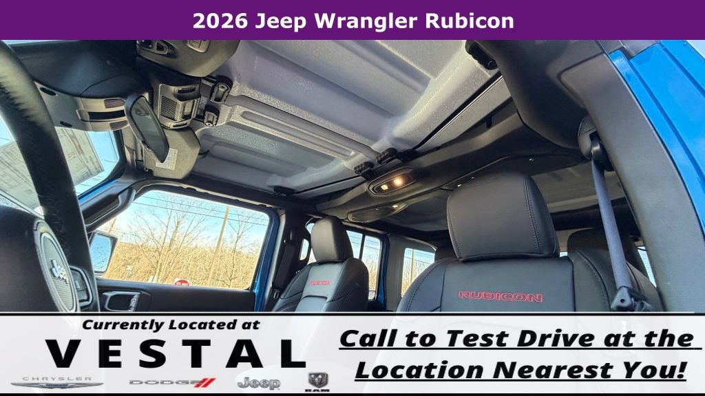 New 2026 Jeep Wrangler Unlimited Rubicon w/ Whitecap Package AWD/4WD image 49