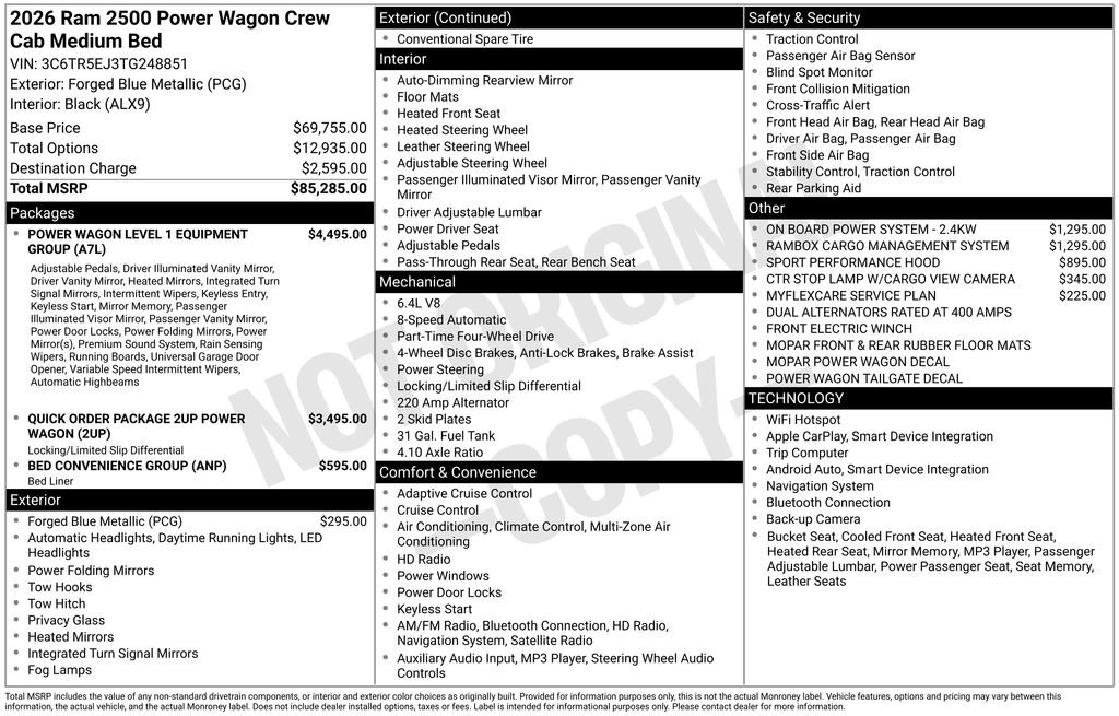 New 2026 RAM 2500 Power Wagon image 47