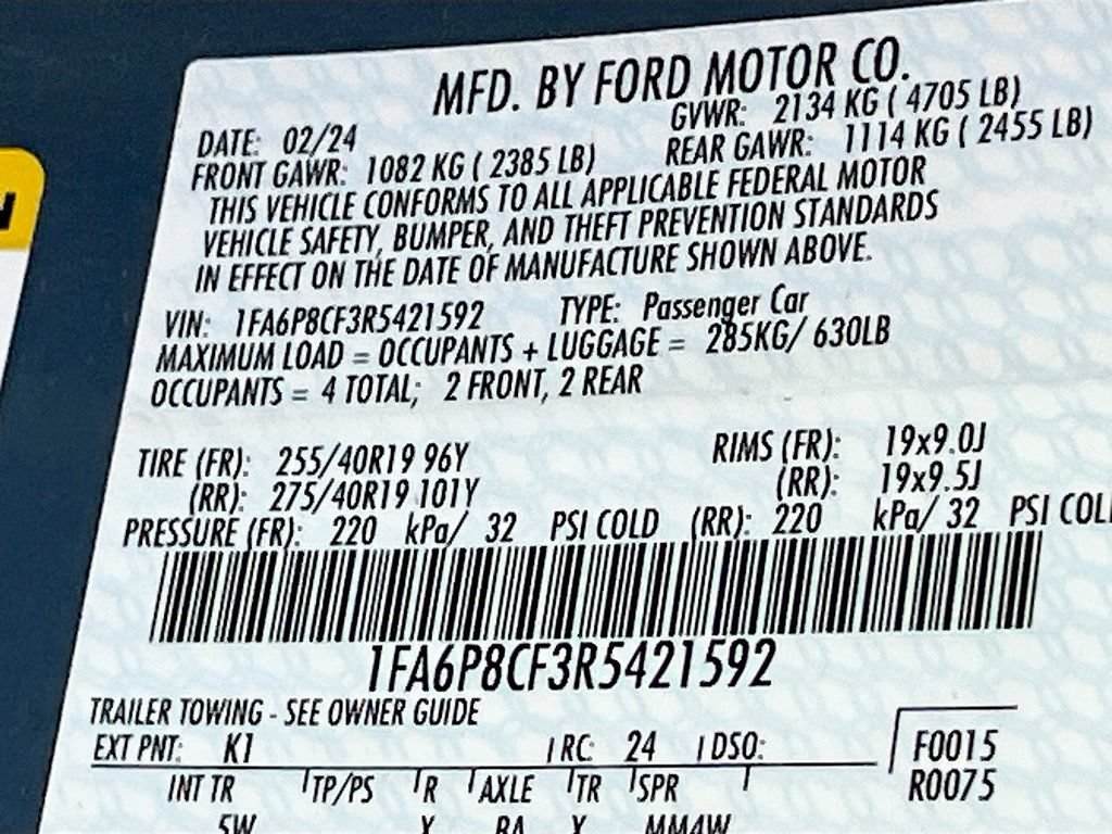 Used 2024 Ford Mustang GT Premium w/ GT Performance Package RWD image 31