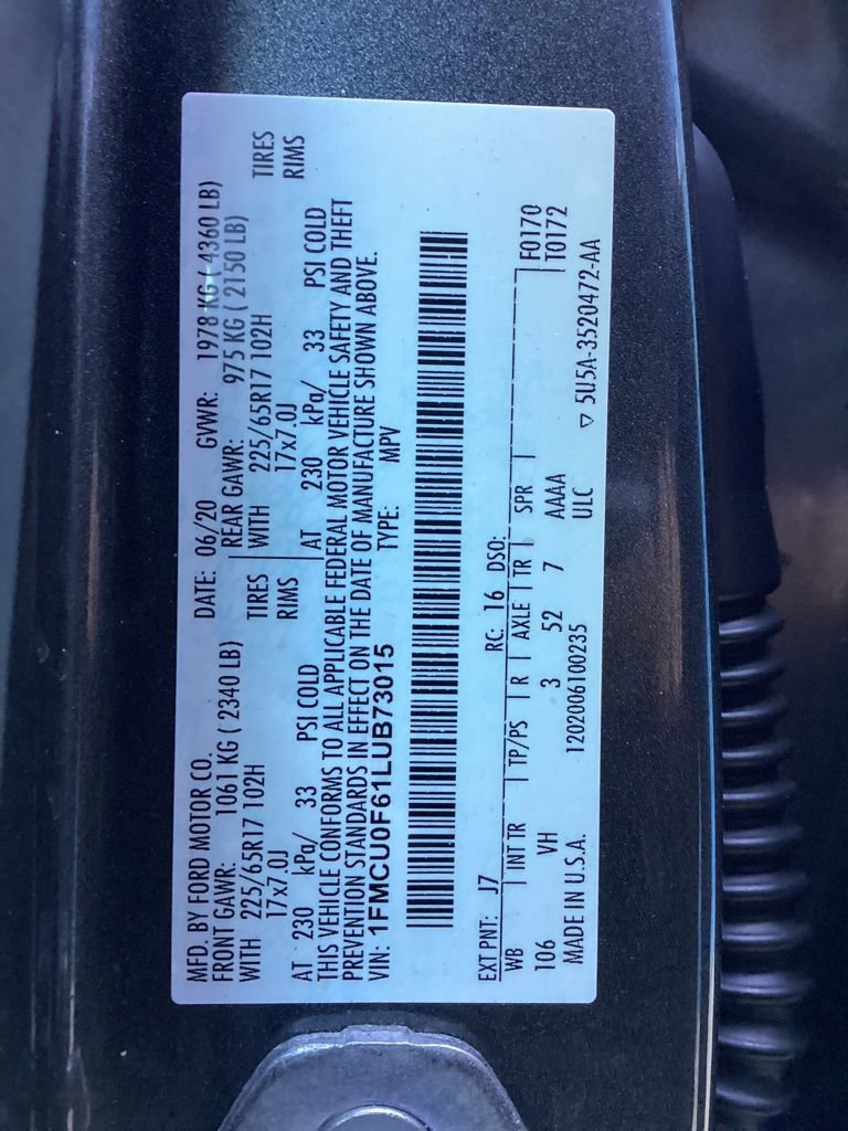 Used 2020 Ford Escape S image 66