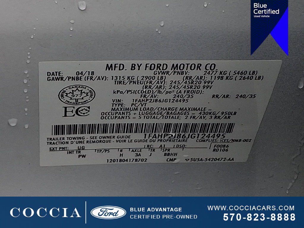 Certified 2018 Ford Taurus Limited AWD/4WD image 25