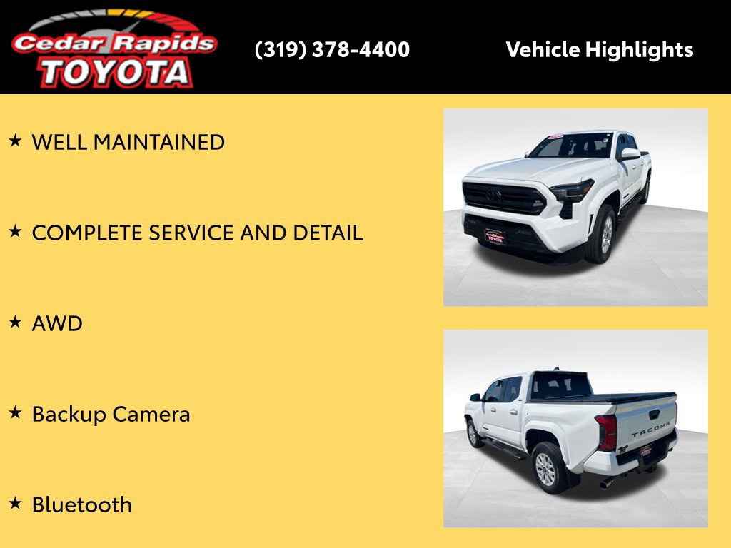 Certified 2024 Toyota Tacoma SR5 AWD/4WD image 8
