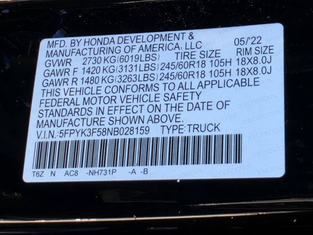 Used 2022 Honda Ridgeline RTL image 33