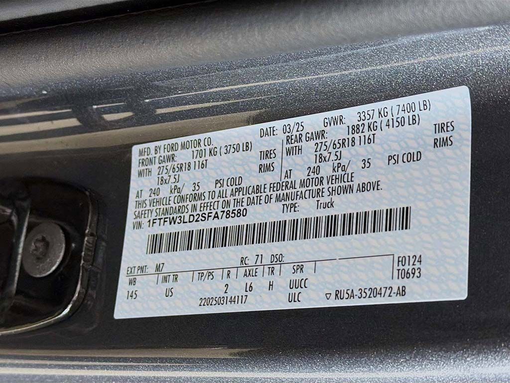 Used 2025 Ford F150 XLT w/ Equipment Group 301A Standard AWD/4WD image 34