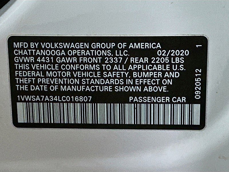 Used 2020 Volkswagen Passat 2.0T SE image 31