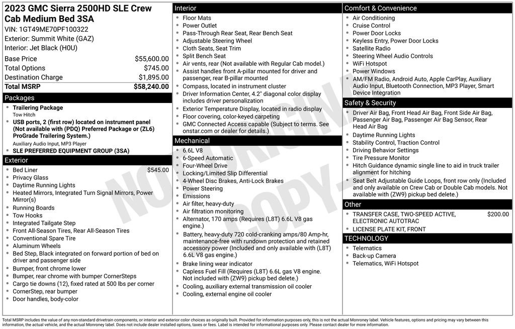 Certified 2023 GMC Sierra 2500 SLE image 4