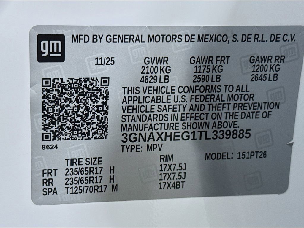New 2026 Chevrolet Equinox LT w/ Safety and Technology Package FWD image 30