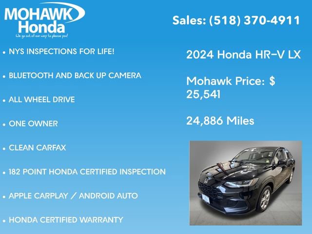 Certified 2024 Honda HR-V LX image 7
