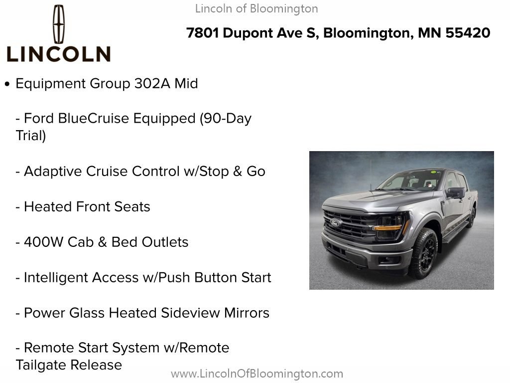 Used 2024 Ford F150 XLT w/ Equipment Group 302A MID AWD/4WD image 5