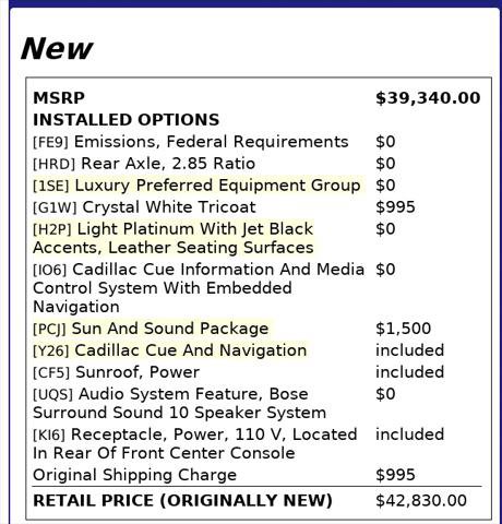 Used 2016 Cadillac ATS Luxury w/ Sun And Sound Package image 4