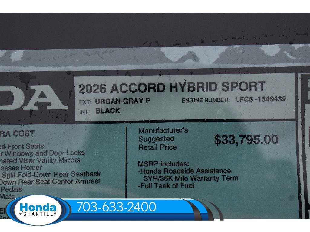 New 2026 Honda Accord Hybrid Sport image 38