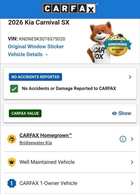 Used 2026 Kia Carnival SX w/ SX Dark Edition Package FWD image 53