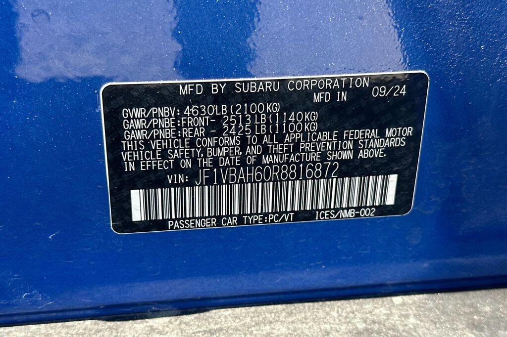 Used 2024 Subaru WRX Premium w/ Popular Package #1A image 15