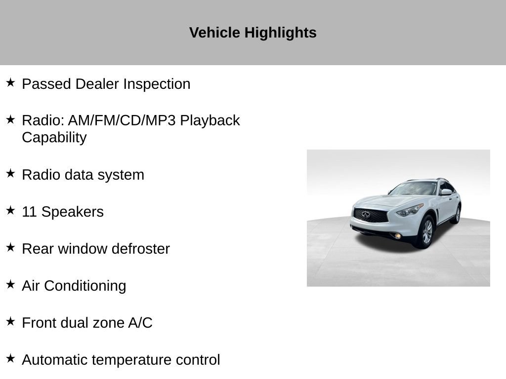 Used 2017 INFINITI QX70 AWD image 18