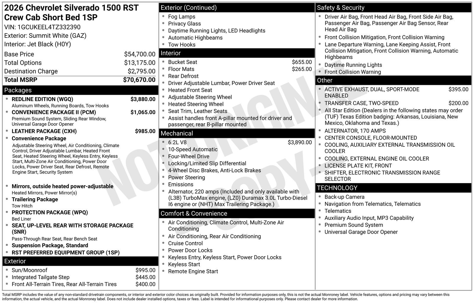 New 2026 Chevrolet Silverado 1500 RST w/ Redline Edition AWD/4WD image 5