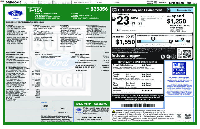 Used 2022 Ford F150 XLT w/ Equipment Group 302A High AWD/4WD image 45