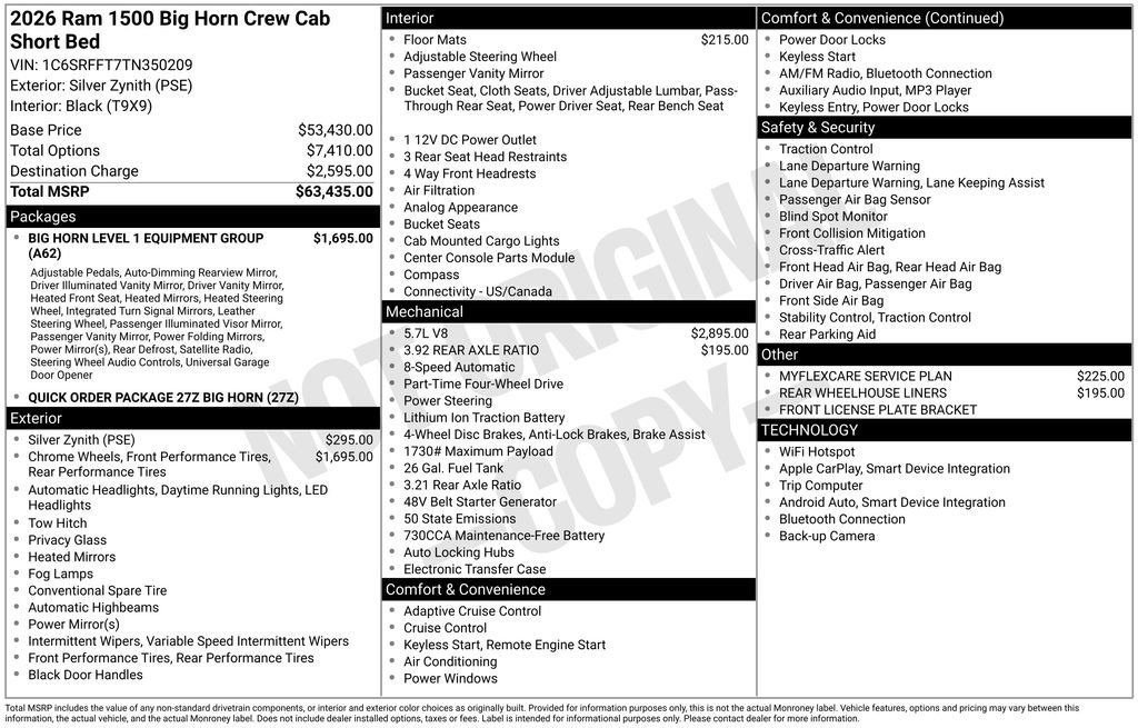 New 2026 RAM 1500 Big Horn image 39