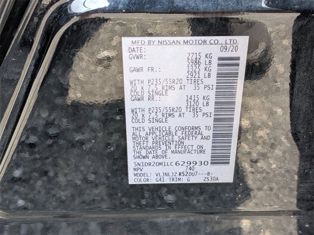 Used 2020 Nissan Pathfinder Platinum image 12