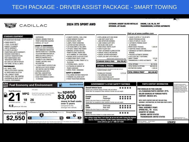 Used 2024 Cadillac XT5 Sportv w/ Technology Package image 3