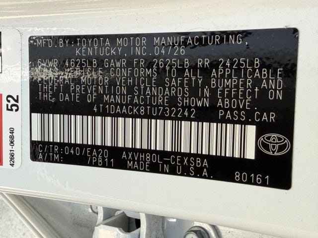 Used 2026 Toyota Camry SE w/ Convenience Package FWD image 26