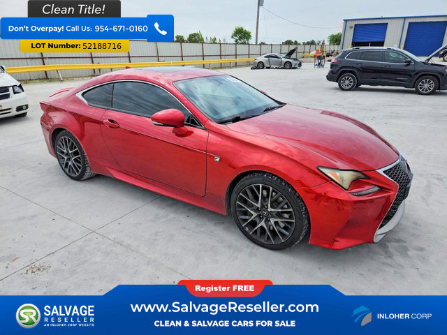 Used 2015 Lexus RC 350 w/ F Sport w/Summer Tires RWD image 5
