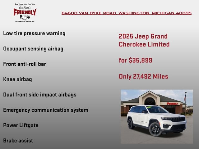 Used 2025 Jeep Grand Cherokee Limited w/ Black Appearance Package AWD/4WD image 25