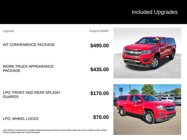 Used 2018 Chevrolet Colorado W/T w/ WT Convenience Package AWD/4WD image 8