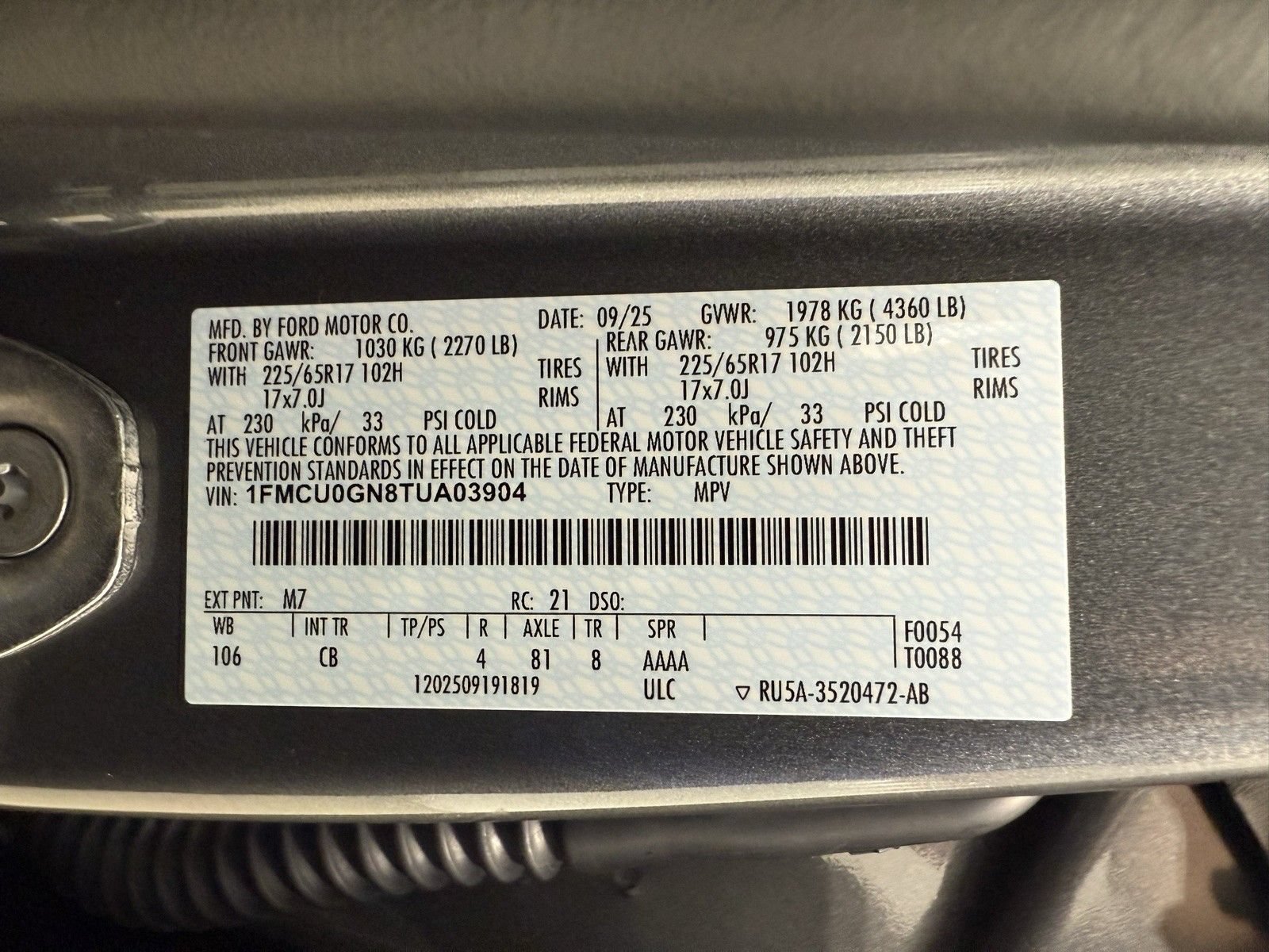 New 2026 Ford Escape Active w/ Active Premium Tech Pack FWD image 16