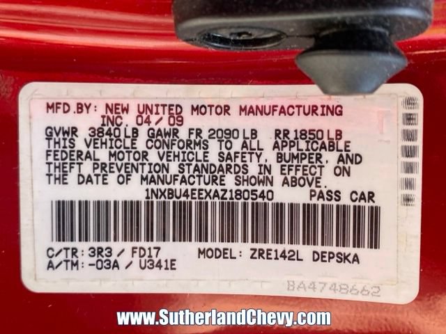 Used 2010 Toyota Corolla S FWD image 33