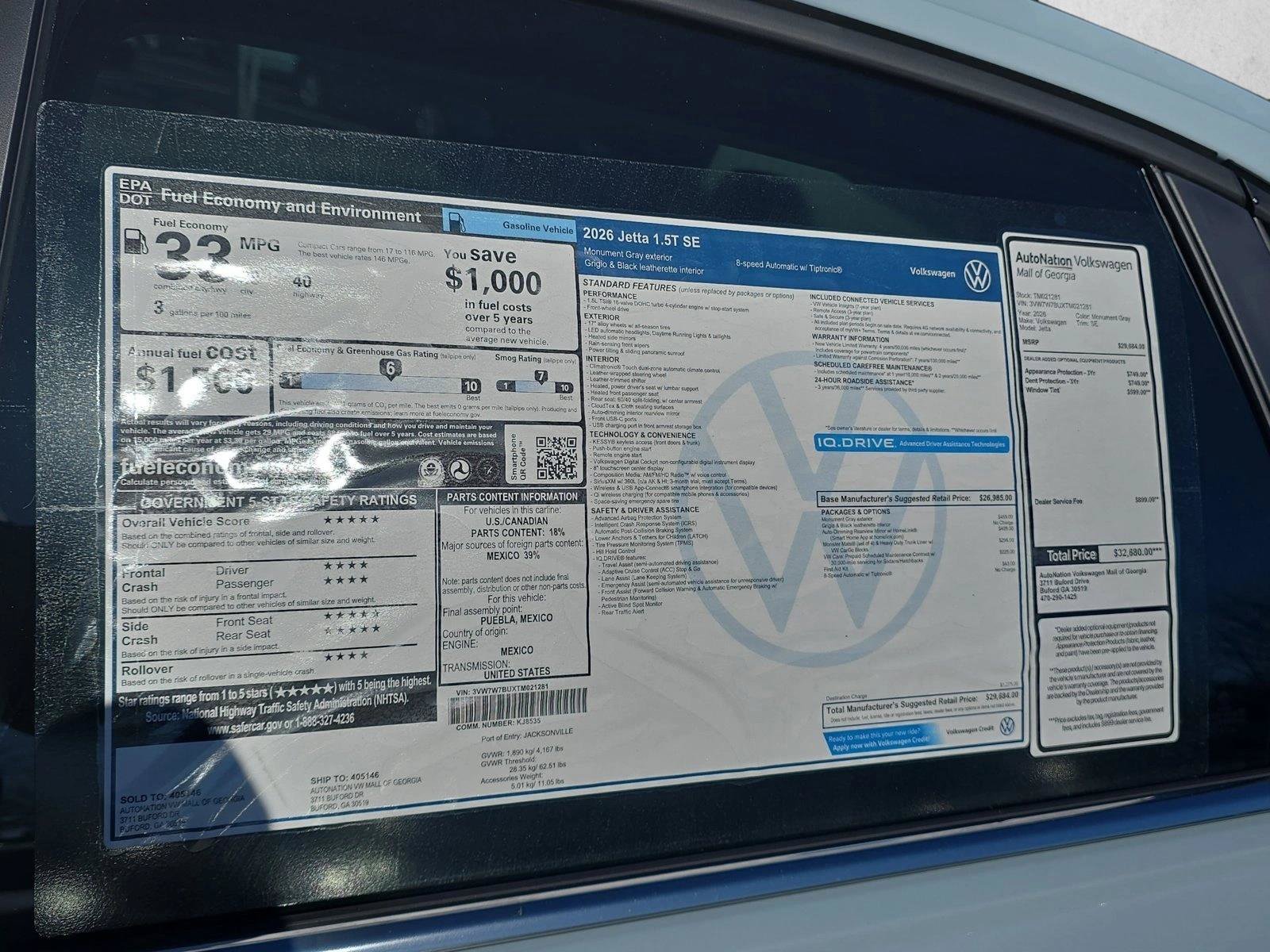 New 2026 Volkswagen Jetta SE FWD image 20