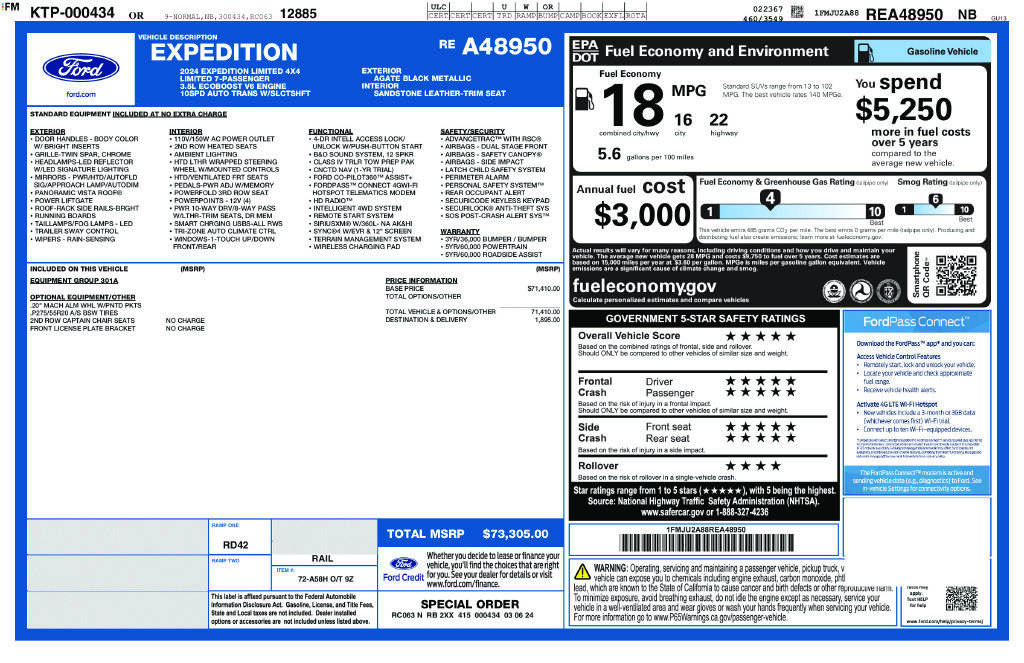 Used 2024 Ford Expedition Limited AWD/4WD image 33