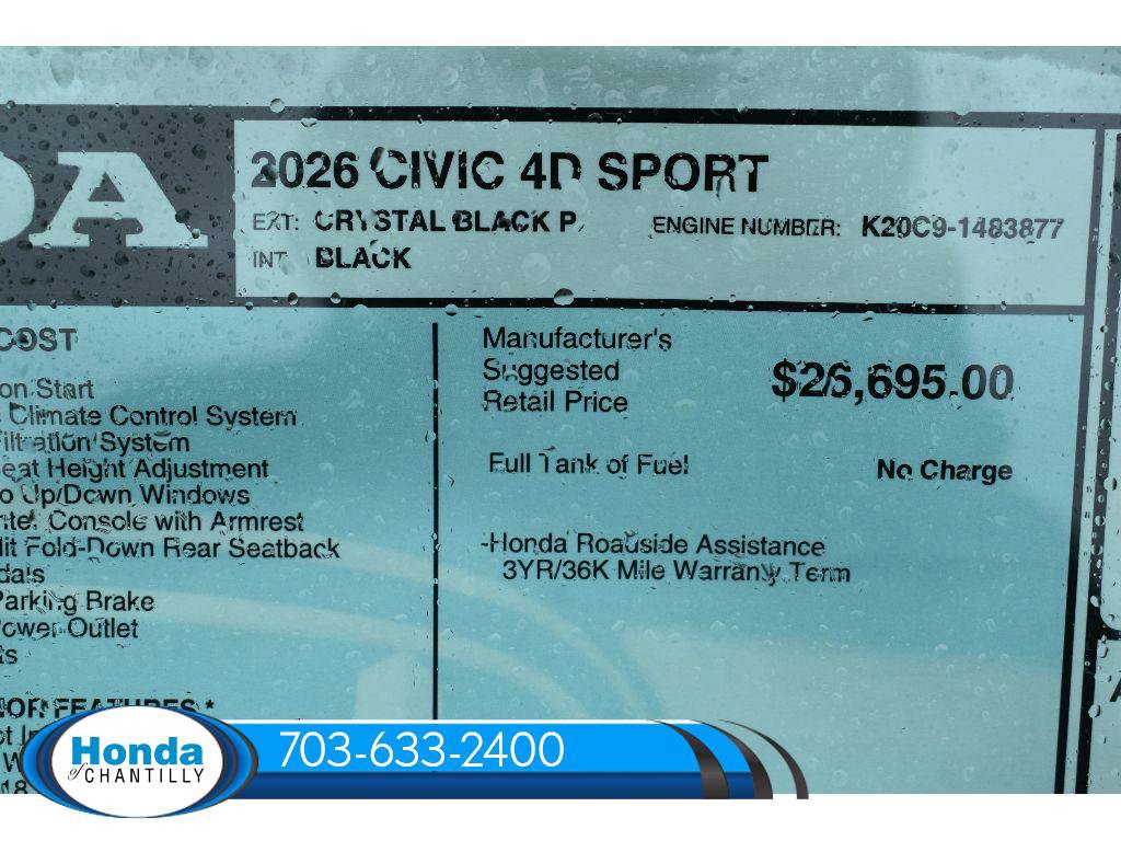 New 2026 Honda Civic Sport image 34