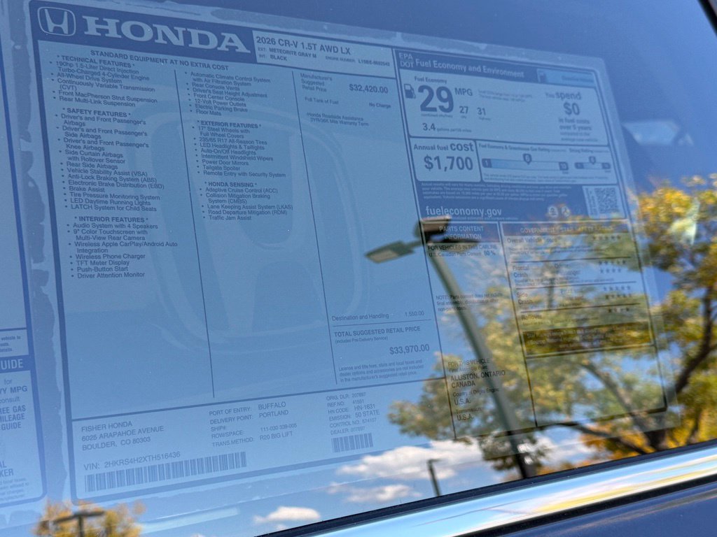New 2026 Honda CR-V LX image 23
