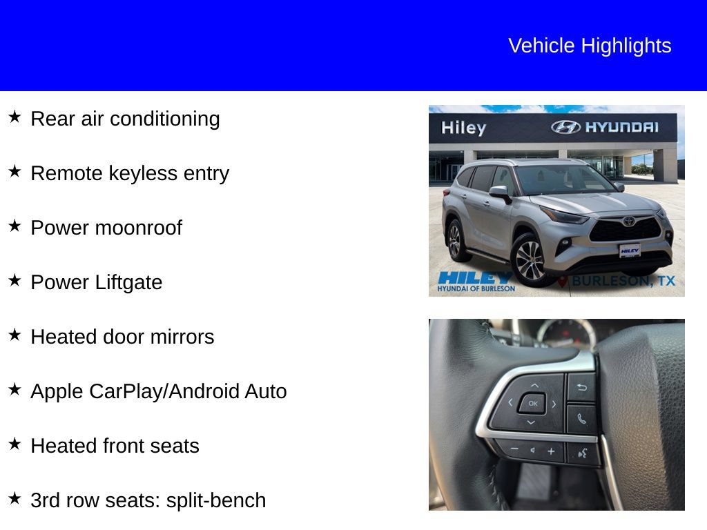 Used 2022 Toyota Highlander XLE FWD image 9