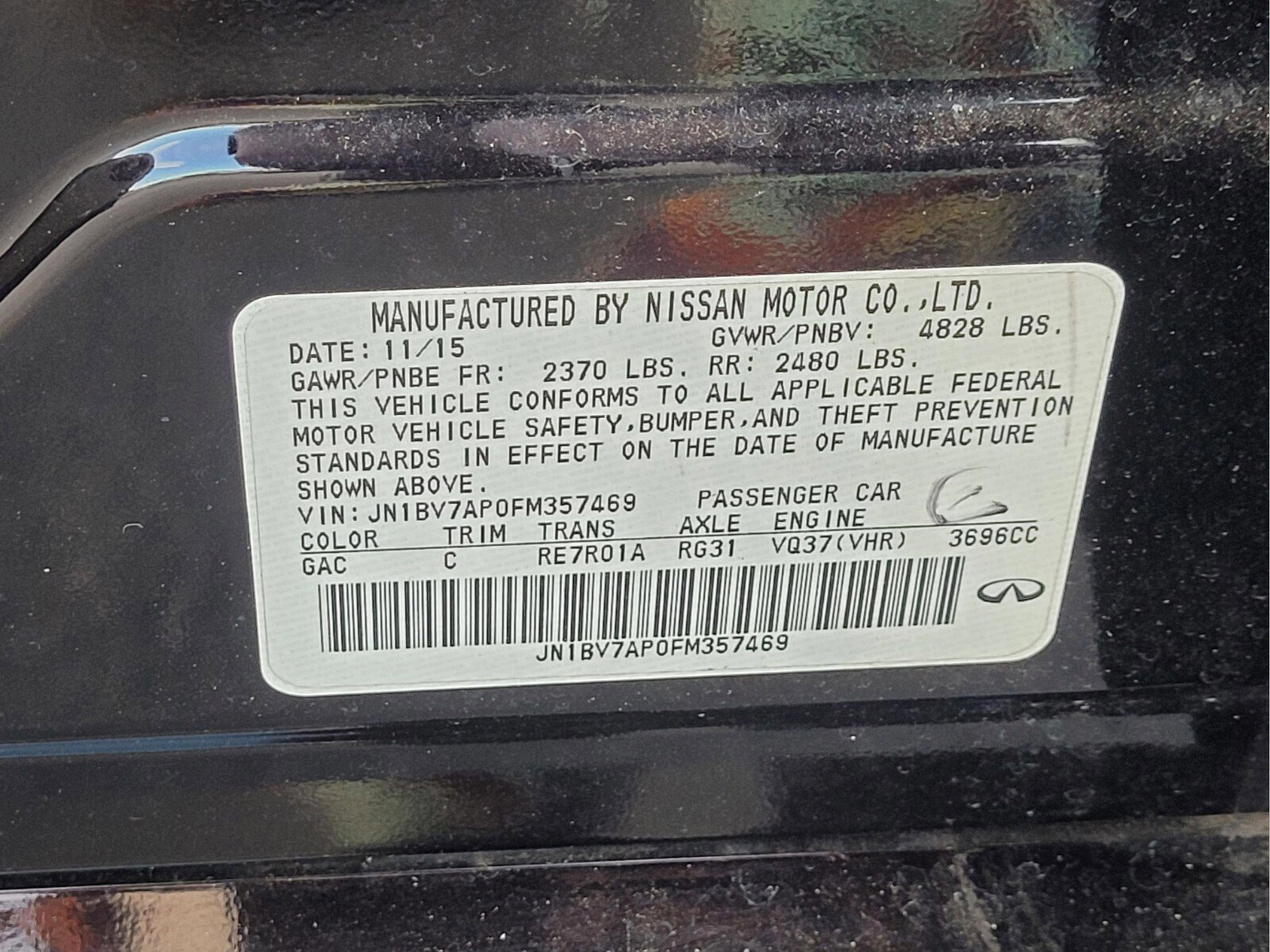 Used 2015 INFINITI Q50 Premium w/ Deluxe Touring Package image 28