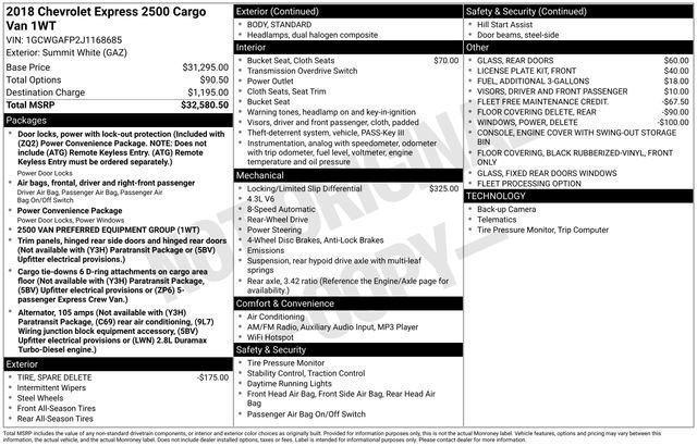 Used 2018 Chevrolet Express 2500 image 31