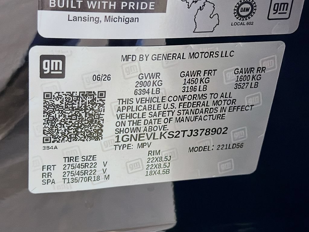 New 2026 Chevrolet Traverse RS w/ LPO, Floor Liner Package AWD/4WD image 29