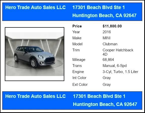 Used 2016 MINI Cooper Clubman FWD image 40