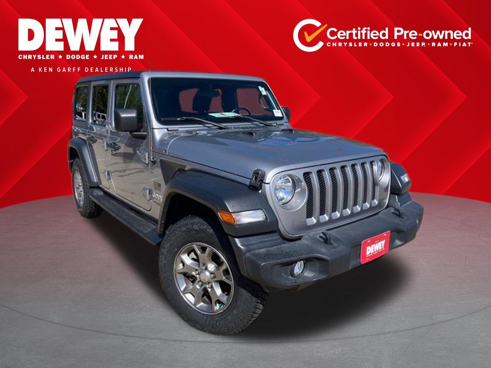 Certified 2020 Jeep Wrangler Unlimited Sport