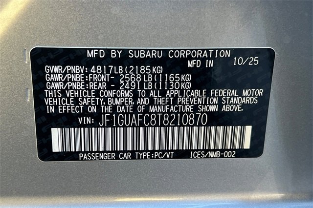 New 2026 Subaru Impreza 2.0i Sport image 24