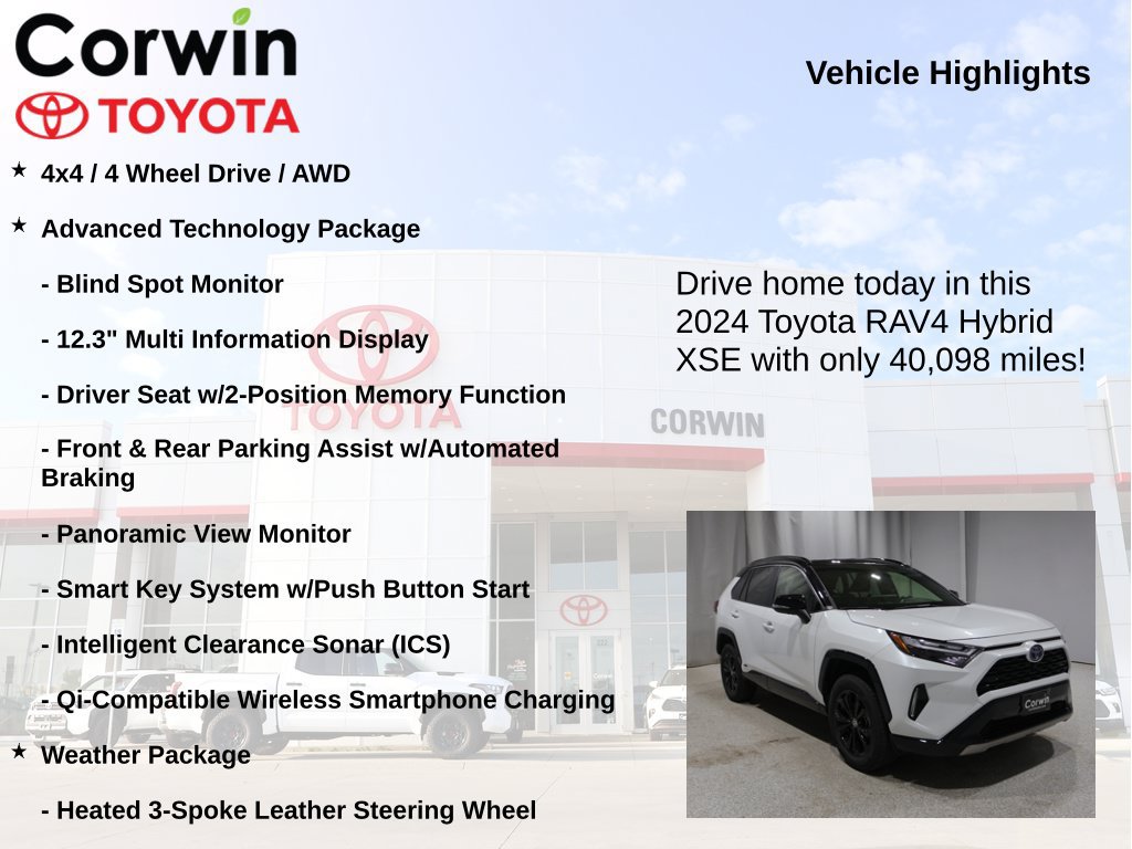 Used 2024 Toyota RAV4 XSE w/ Advanced Technology Package AWD/4WD image 7