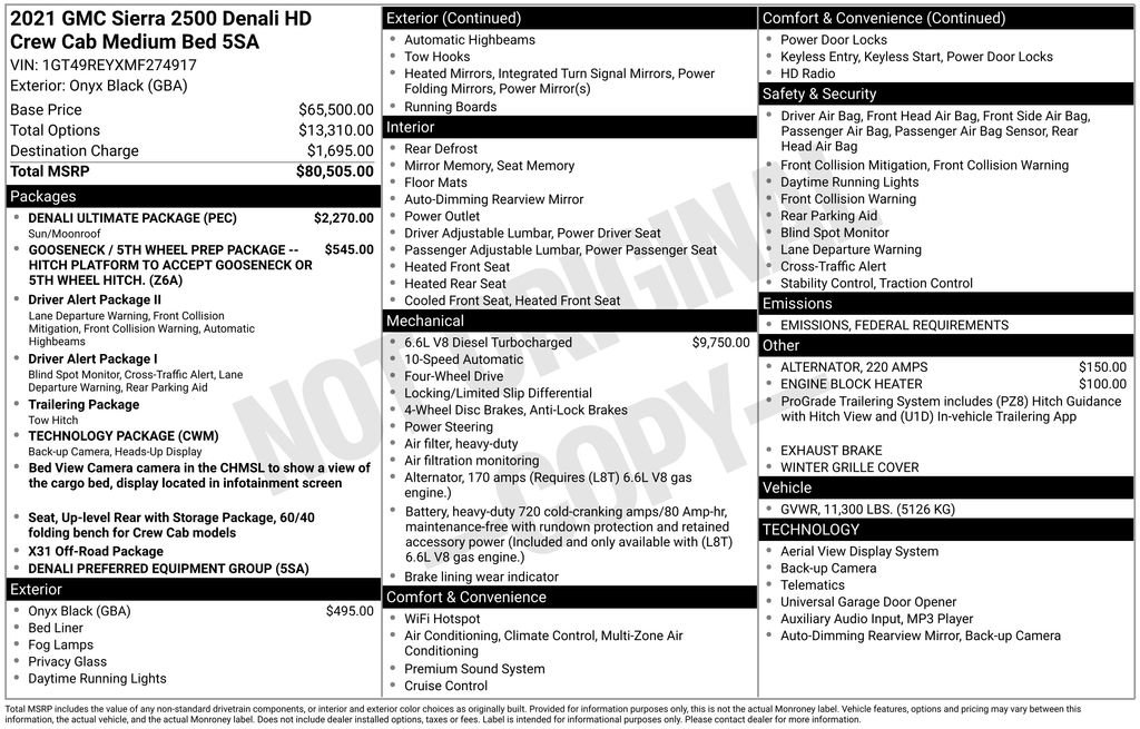 Used 2021 GMC Sierra 2500 Denali w/ Denali Ultimate Package image 5