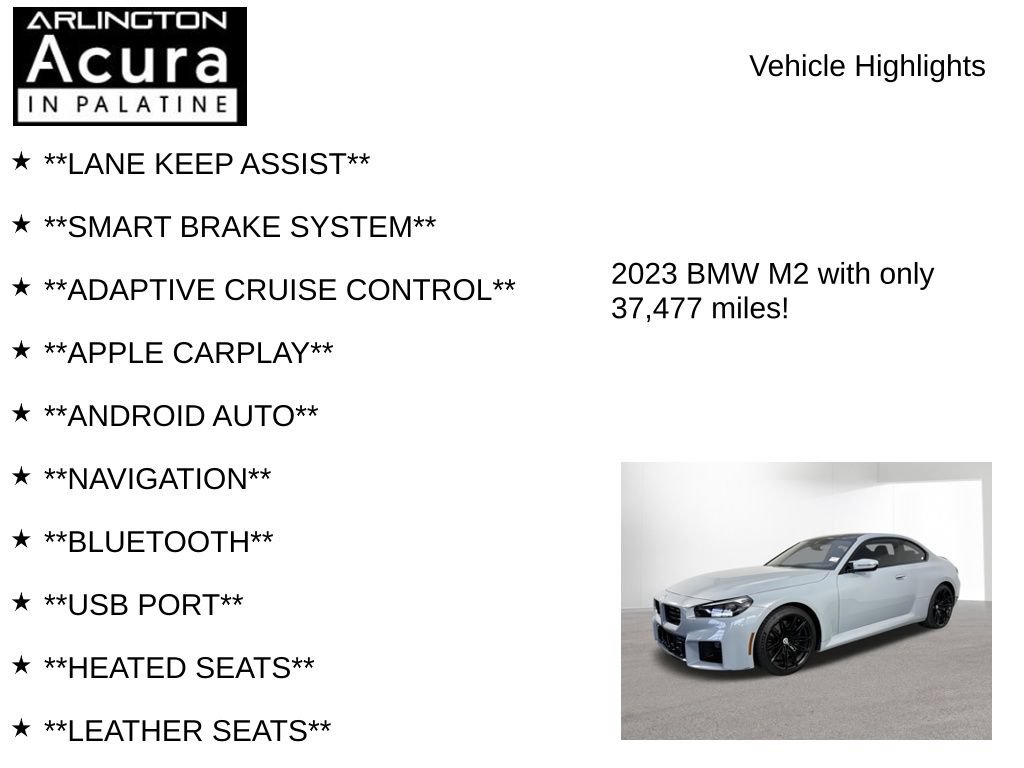 Used 2023 BMW M2 RWD image 8