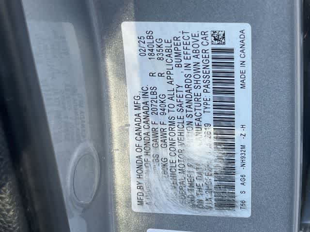 Certified 2025 Honda Civic Sport image 22