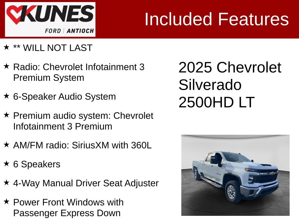 Used 2025 Chevrolet Silverado 2500 LT w/ Convenience Package AWD/4WD image 4