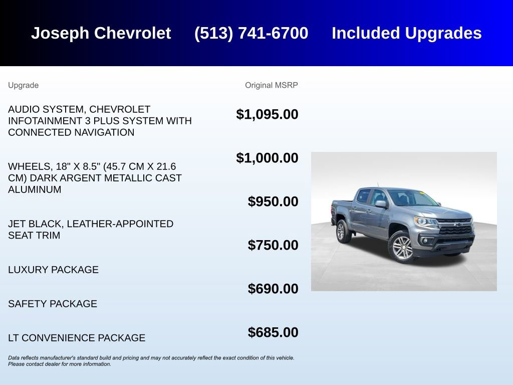 Used 2022 Chevrolet Colorado LT w/ Luxury Package AWD/4WD image 5