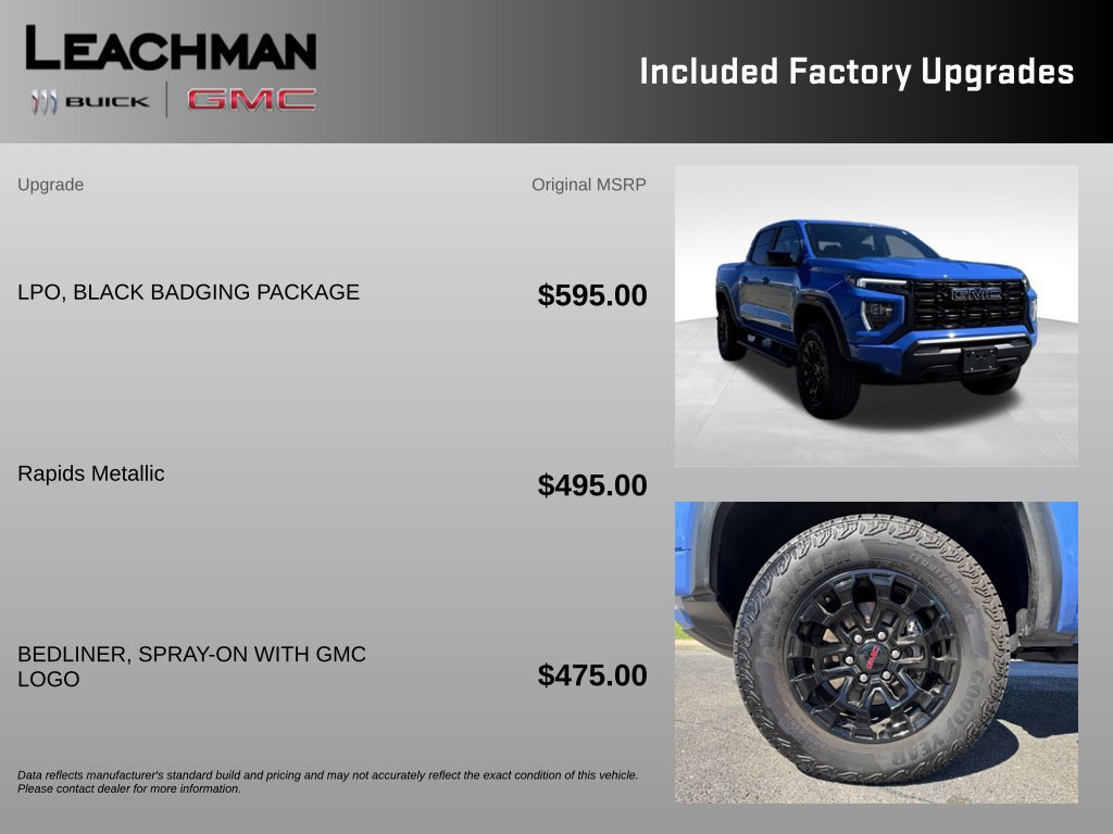 Certified 2026 GMC Canyon Elevation w/ LPO, Black Badging Package AWD/4WD image 10