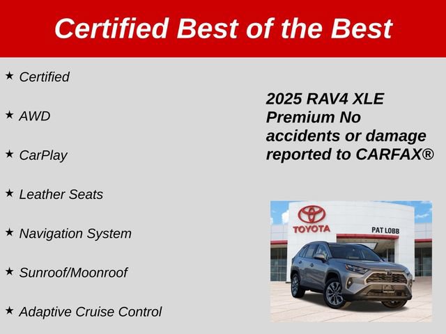 Certified 2025 Toyota RAV4 XLE Premium w/ Weather Package AWD/4WD image 38