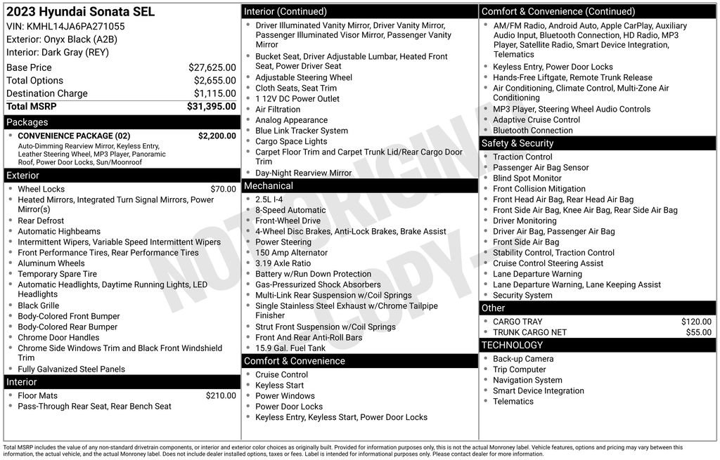 Used 2023 Hyundai Sonata SEL w/ Convenience Package image 31