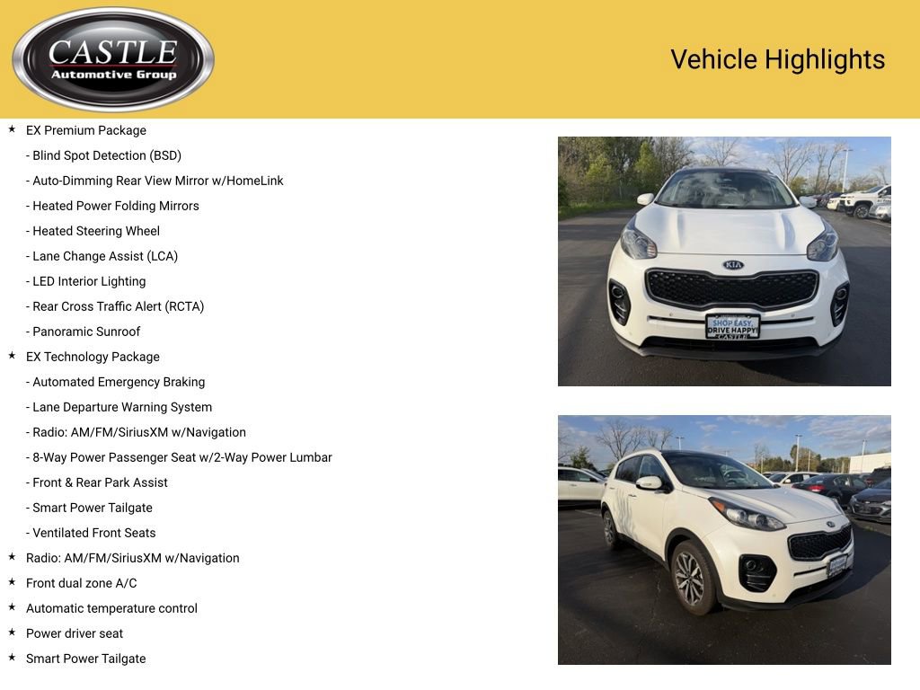 Used 2017 Kia Sportage EX w/ EX Technology Package FWD image 4